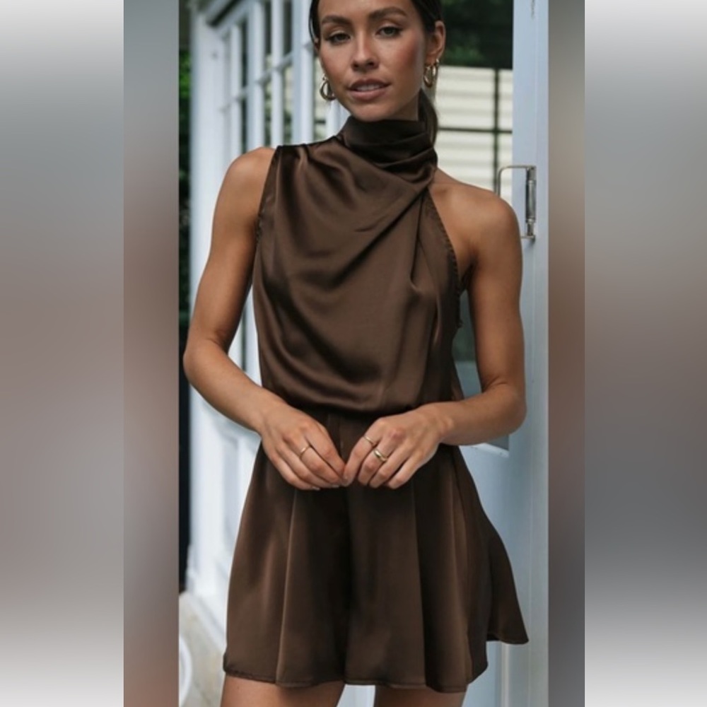 Cherley Brown Romper